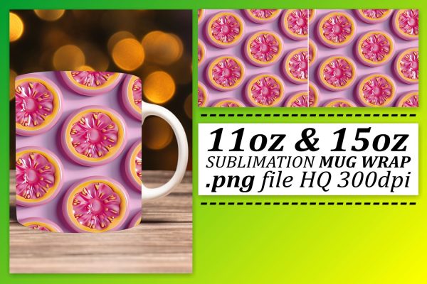 Citrus Zest Mug Design: Sublimated Fruit Delight Online