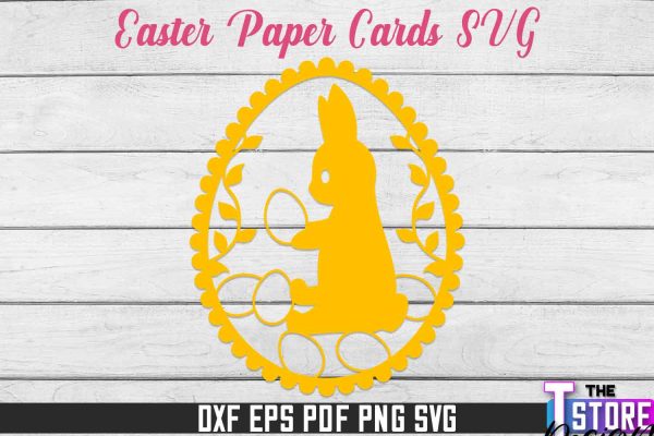 Easter 3d Paper Card SVG | Easter Design | SVG File Online Hot Sale