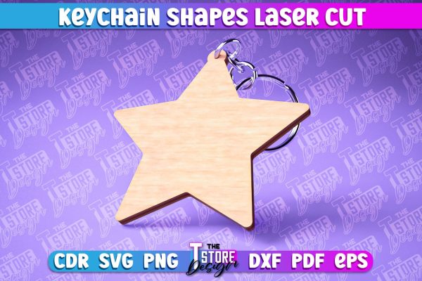 Keychain Shapes Laser Cut | Keychain Laser Cut Design | CNC Files Hot on Sale