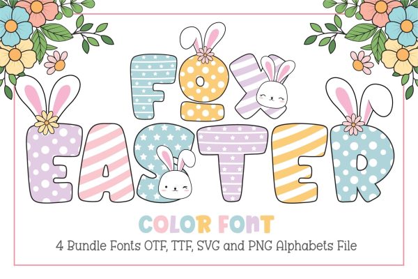 Fox Easter Color (4 Bundle) Fonts Online Sale
