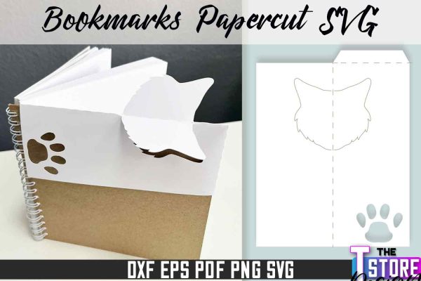 Bookmark Papercut SVG | Corner Bookmark SVG | Book Lover Discount