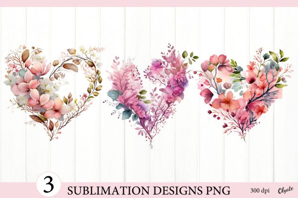 Heart Made of Flowers PNG. Flowers Clipart PNG For Discount
