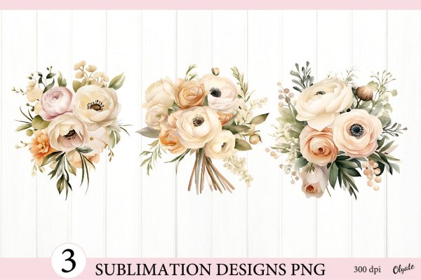 Bouquet of Flowers PNG. Flowers Clipart PNG Fashion
