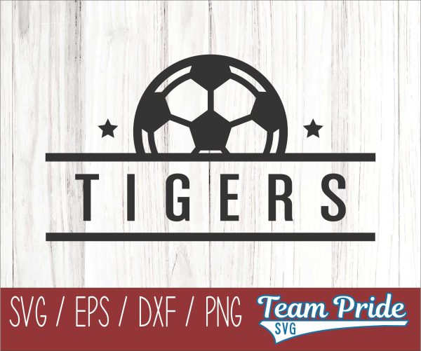 Tigers Soccer SVG Digital Download Printable - SVG, EPS, DXF, PNG For Discount