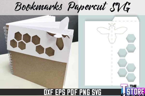 Bookmark Papercut SVG | Corner Bookmark SVG | Book Lover Online