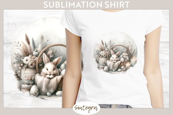 Easter Bunny v2 T-shirt Sublimation For Discount