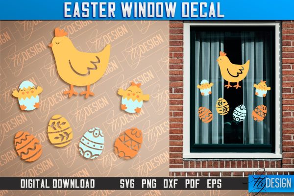 Easter Window Decal | Easter Design | Happy Easter SVG Online Sale