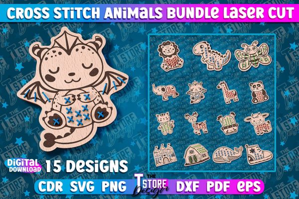 Cross Stitch Animals | Lacing Toys Laser Cut | Montessori Method | Baby Educational Discount