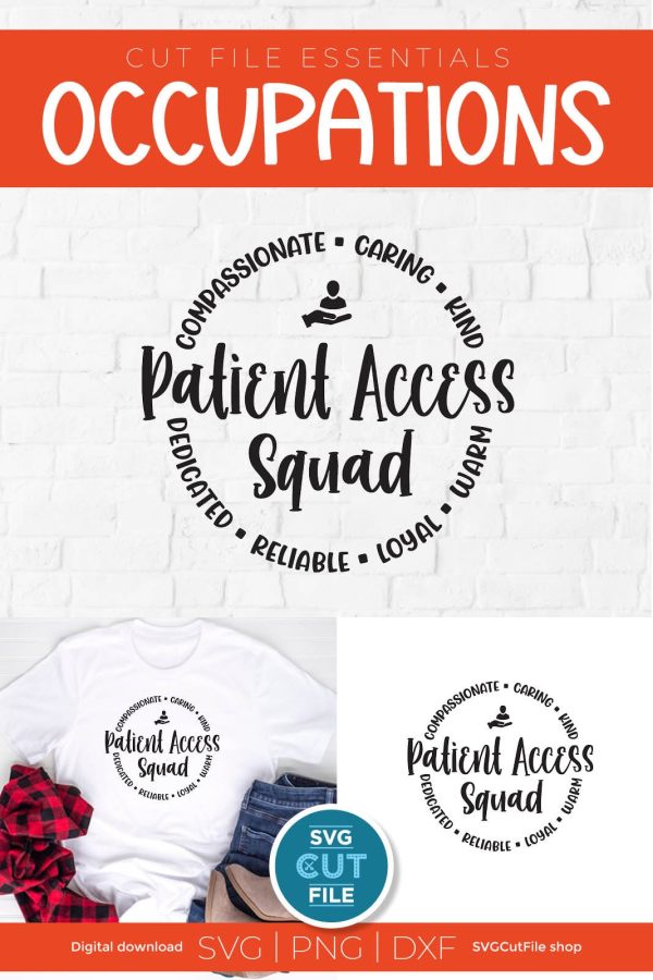 Patient Access Squad SVG with Round Circle Online Sale