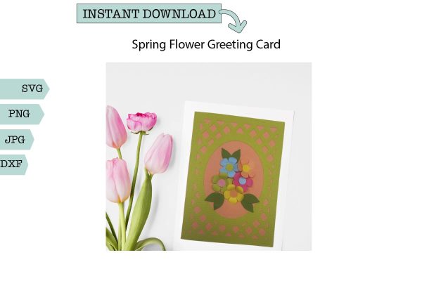 Spring Greeting Card- Bouquet of Flowers Sale