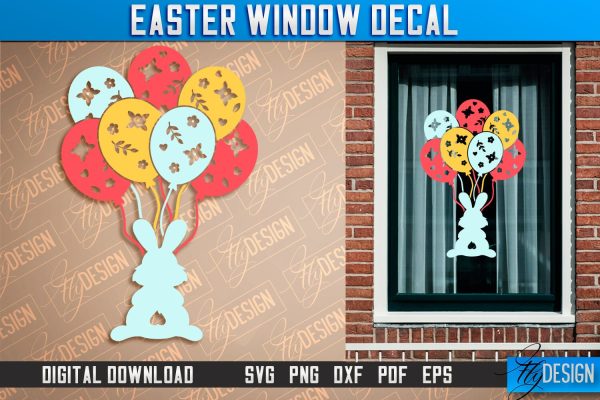 Easter Window Decal | Easter Design | Happy Easter SVG Online Sale