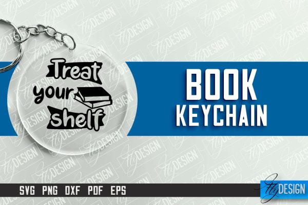 Keychain Book | Round Keychain Designs | Quotes SVG on Sale