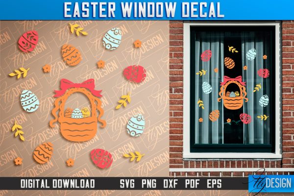 Easter Window Decal | Easter Design | Happy Easter SVG Online Hot Sale