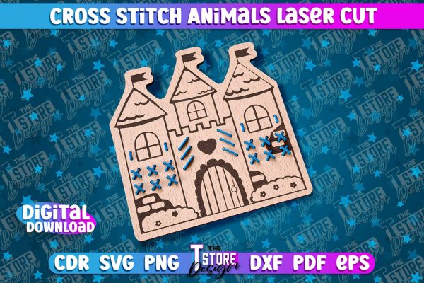 Cross Stitch Castle | Laser Design | Montessori Method | CNC Hot on Sale