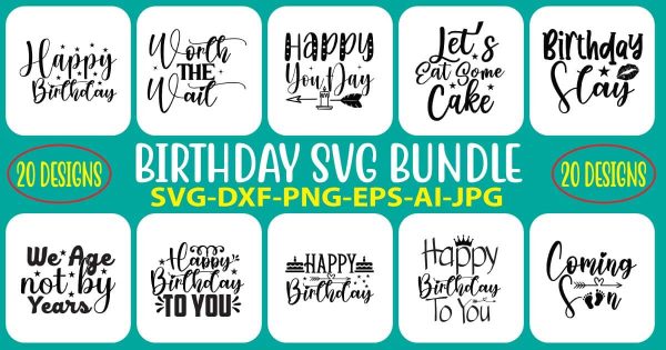 Birthday SVG Bundle Online Hot Sale