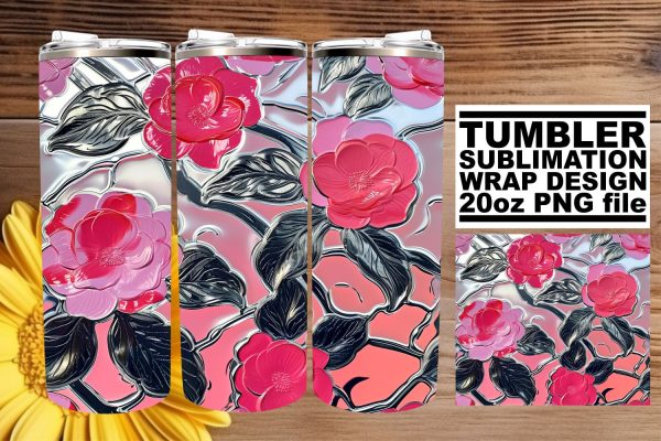 Flower Power Tumbler Wrap: Blossom Wonderland Online Sale