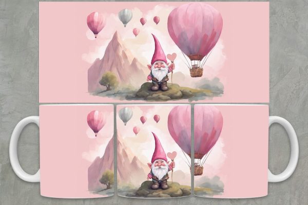 Gnomes Mug Wrap PNG | Valentine Mug Wrap PNG Supply