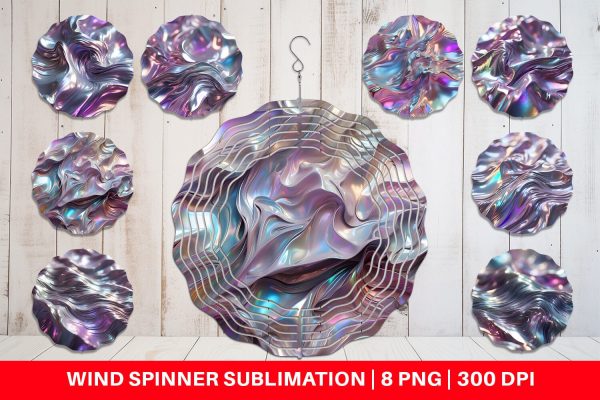 Wind Spinner Flowy Holographic For Cheap