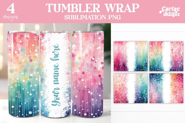 Colorful Tumbler Wrap Sublimation Hot on Sale