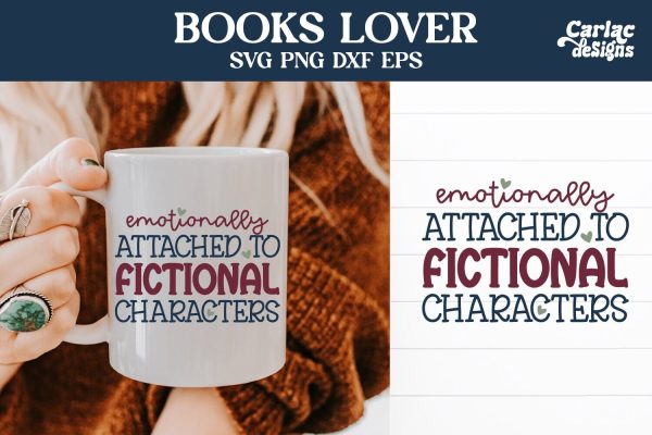 Book Lover SVG and Sublimation For Sale