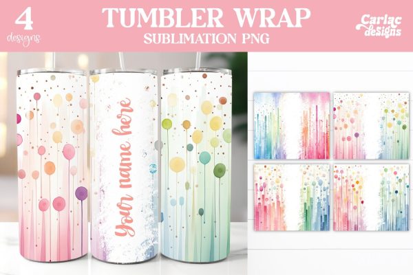 Colorful Tumbler Wrap Sublimation Online