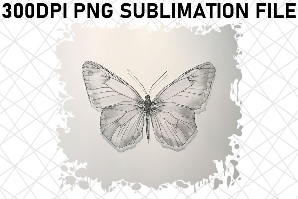 Watercolor Butterfly Sublimation Design For Cheap