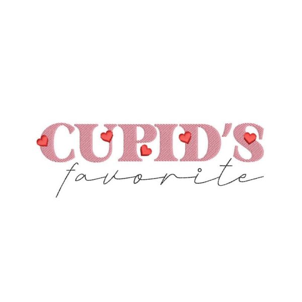 Cupid s Favorite Embroidery Design, 4 sizes, Instant Download Fashion