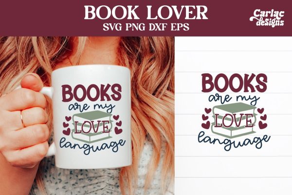 Book Lover SVG and Sublimation Hot on Sale