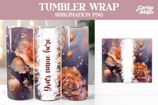 Alcohol Ink Tumbler Wrap Sublimation Hot on Sale