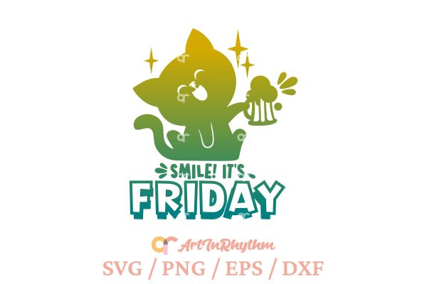 Smile It s Friday SVG, Funny Sarcastic SVG Online Sale