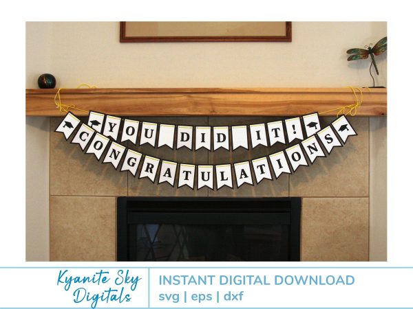 Graduation Banner Bunting Garland SVGs Online