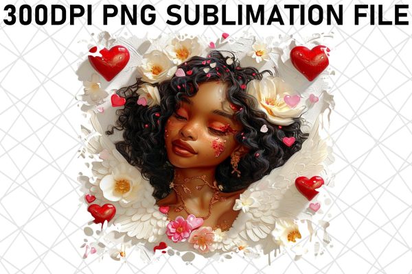 Whimsical Cupid s Adventure: Watercolor Sublimation Cheap
