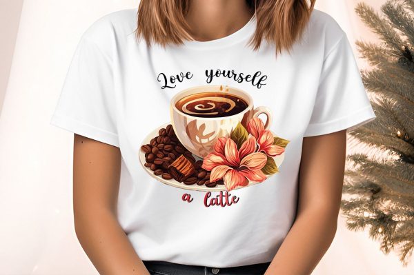 Love yourself a latte PNG Design Cheap