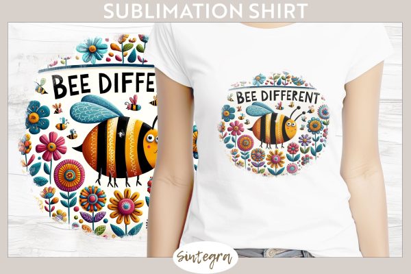 Bee Different v5 T-shirt Sublimation Cheap
