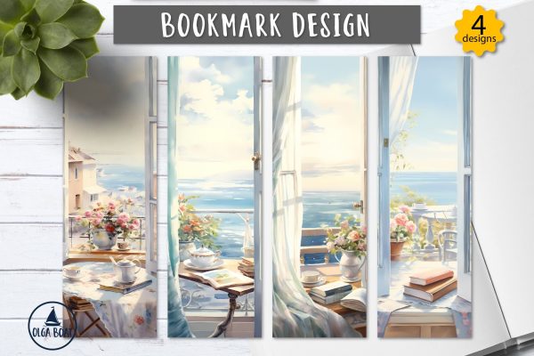 Watercolor bookmark sublimation | Romance bookmark png Fashion