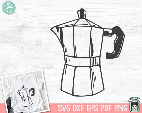 Coffee SVG file, Coffee Maker svg file, Coffee Pot svg, Coffee png file, Coffee vector, Coffee Maker clipart, Coffee Pot clipart Online Sale