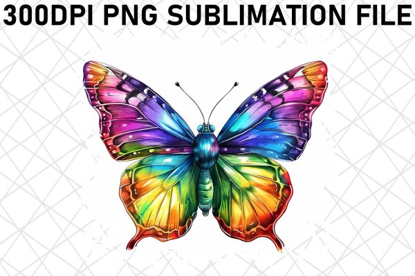 Elegant Butterfly Sublimation Pattern For Discount