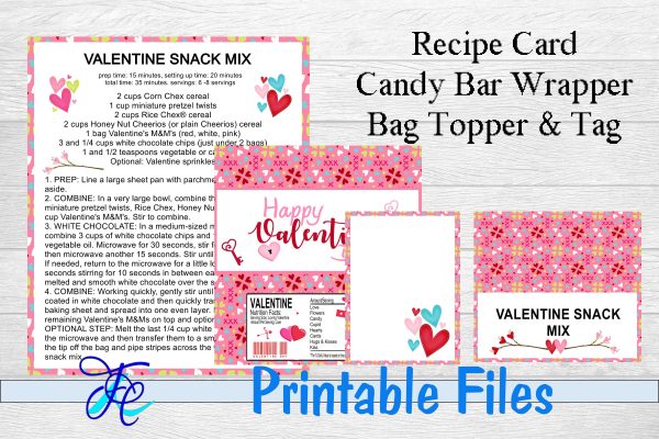 Valentine Day Snack Mix Bundle For Sale
