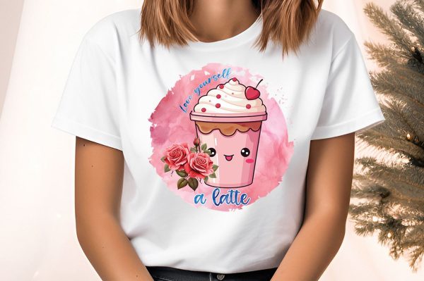 Love yourself a latte PNG Design Discount