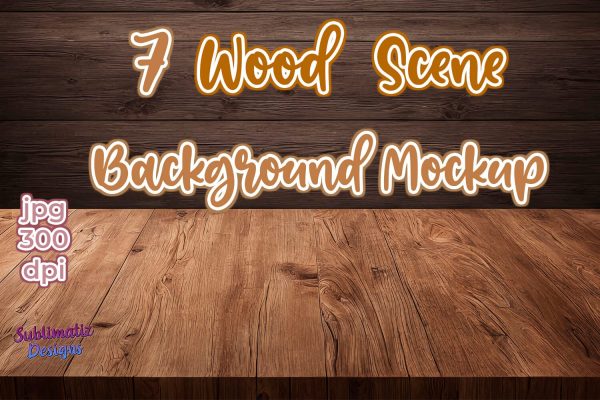 Wood Scene Background Mockup | Logo Background Mockup | Logo Wooden Background Online now