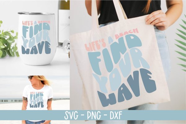 Find Your Wave SVG-Summer SVG-Retro Summer SVG Discount