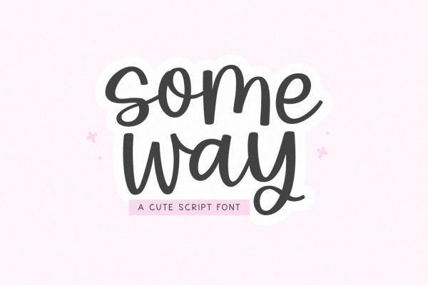Someway - Cute Script Font Cheap