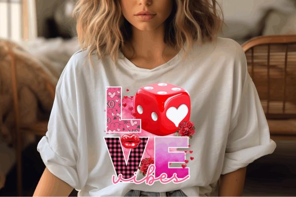 Love vibes PNG design Online