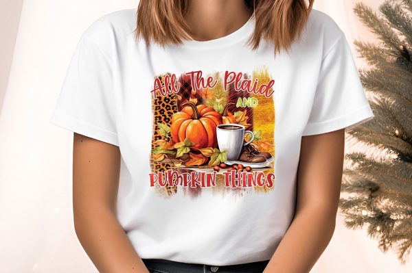 All the plaid and pumpkin things PNG Design Discount