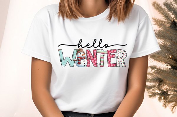 Hello winter PNG Design Online