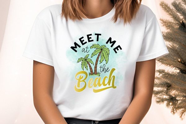 Meet me beach PNG Design Online now