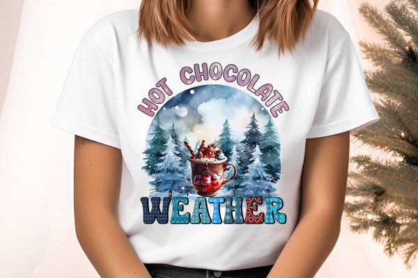 Hot chocolate weather PNG Design Online