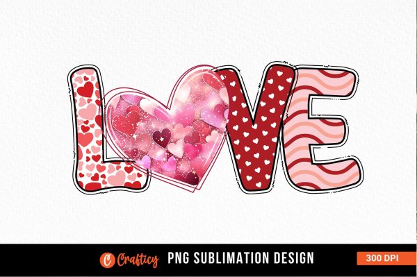 Love PNG Design on Sale