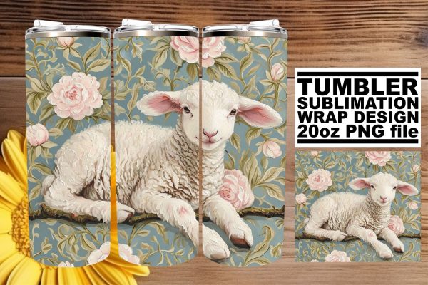 Blossoming Farm Animals Tumbler Bliss - Spring Beauty Discount