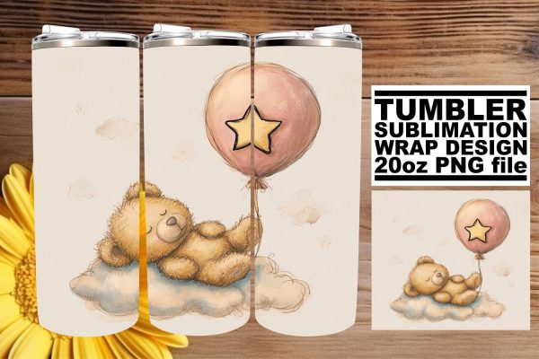 Sweet Watercolor Babies Sublimation Tumbler for 20oz Cups Discount